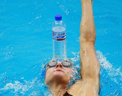 BEIJING - AUGUST 04: Sophie Edington of Australia attends a practice session at the National Aquatics Center at the 2008 Beijing Summer Olympics on August 4, 2008 in Beijing, China. (Photo by Cameron Spencer/Getty Images)